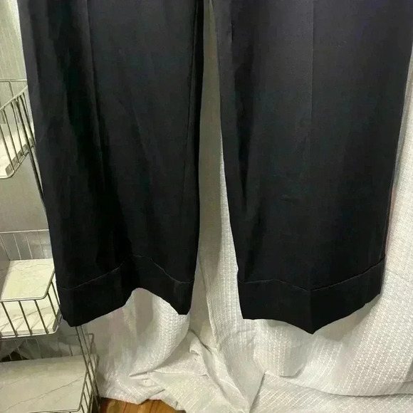 RARE Escada ELEMENTS Women’s Black PURE NEW Wool Wide Leg Pants | DE 38 or US 8 - Picture 3 of 13